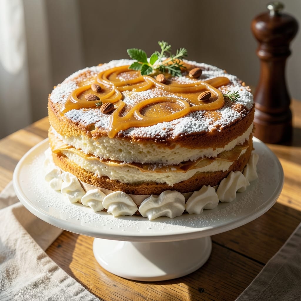 Danish Egg Cake Recipe: Golden Layers With Runny Yolk Magic