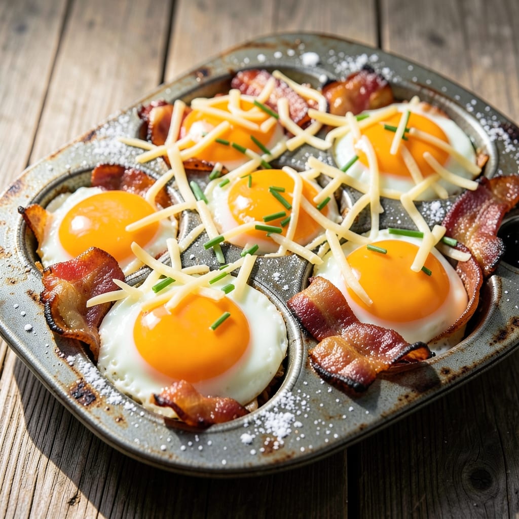 Egg and Bacon in Muffin Tin Recipe: Crispy-Edged Breakfast Cups in 15 Minutes