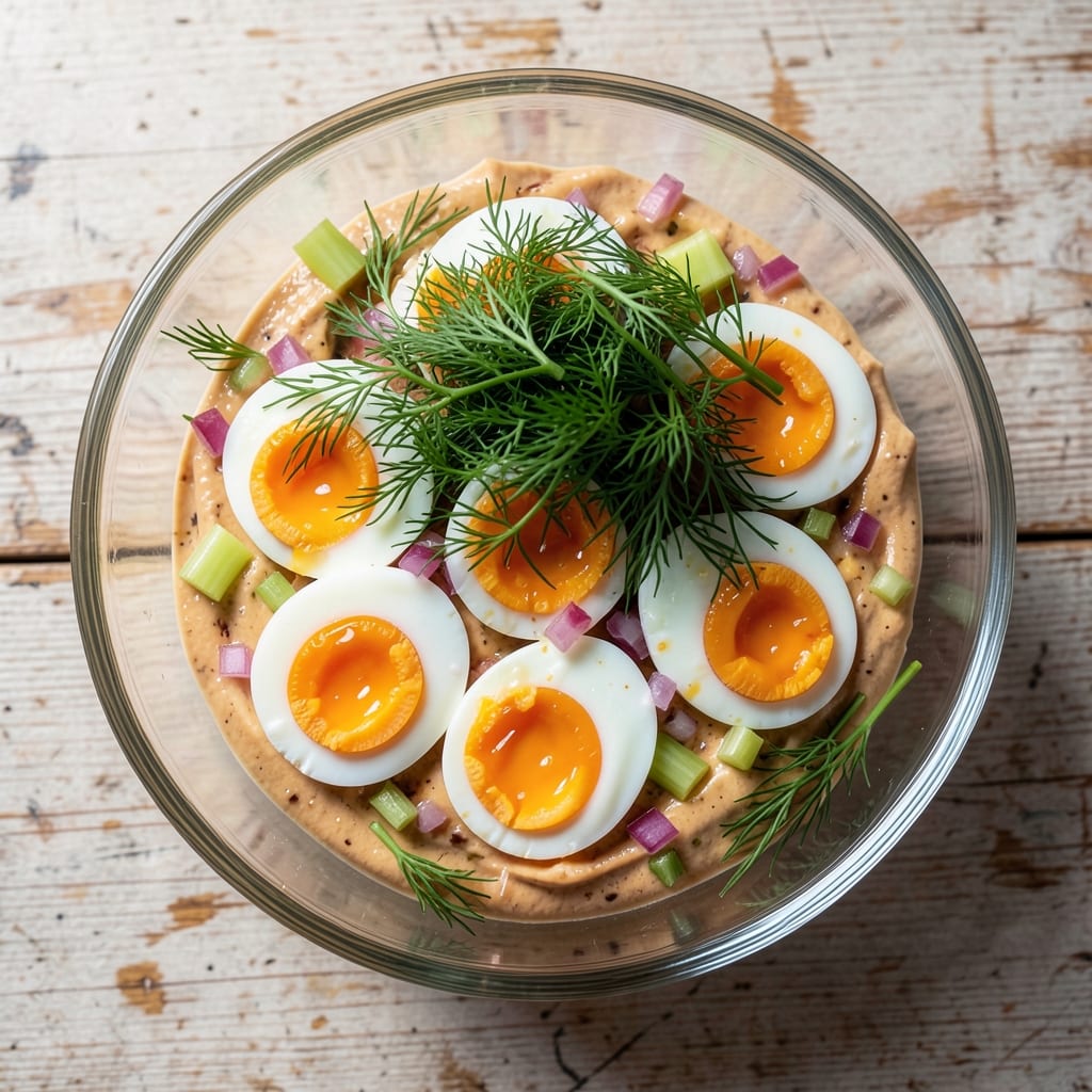 Bomb Egg Salad Recipe: Crunchy Croutons and Creamy Texture Balance