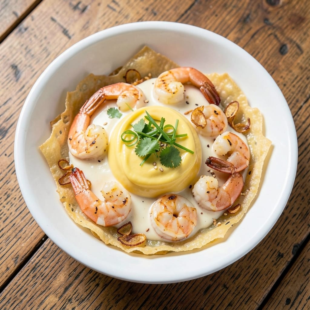 Creamy Salted Egg Shrimp Recipe: Crispy Wonton Shells with Silky Yolk Cream Sauce