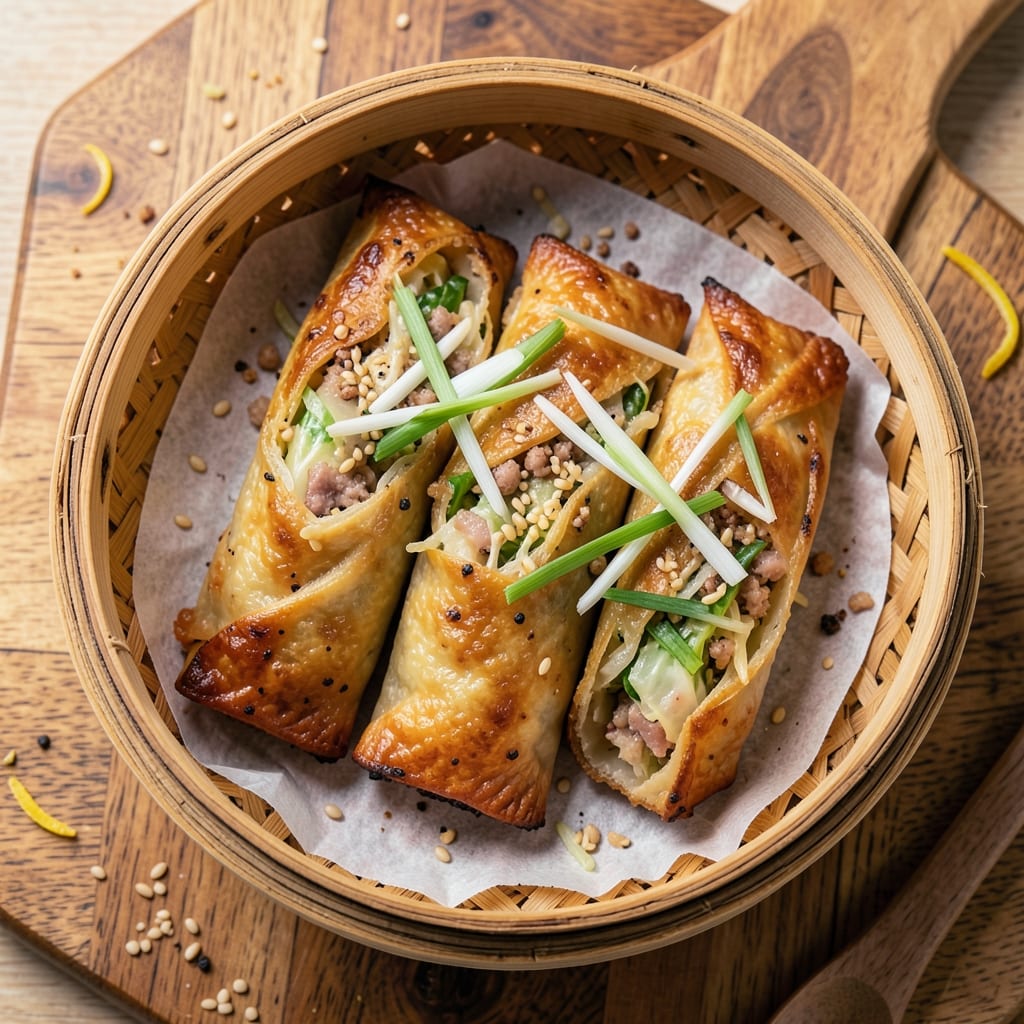 Chinese Takeout Egg Roll Recipe: Wonton-Crusted Bites With Silky Scrambled Yolk