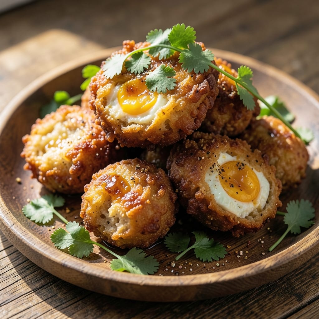 Boiled Egg Pakora Recipe: Crispy Spiced Shells With Runny Yolk Surprise