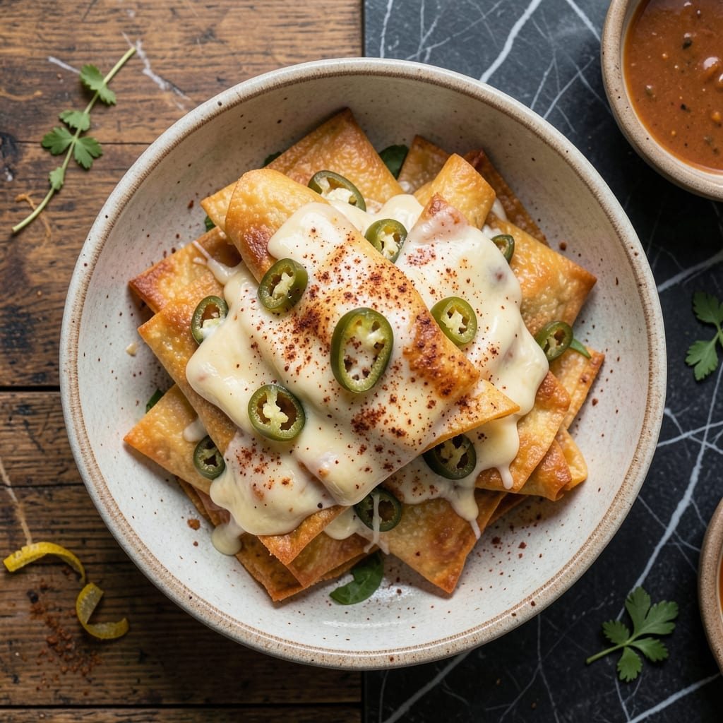 Chili Relleno With Egg Roll Wrappers Recipe: Crispy Crunch Meets Smoky Cheese-Filled Bliss