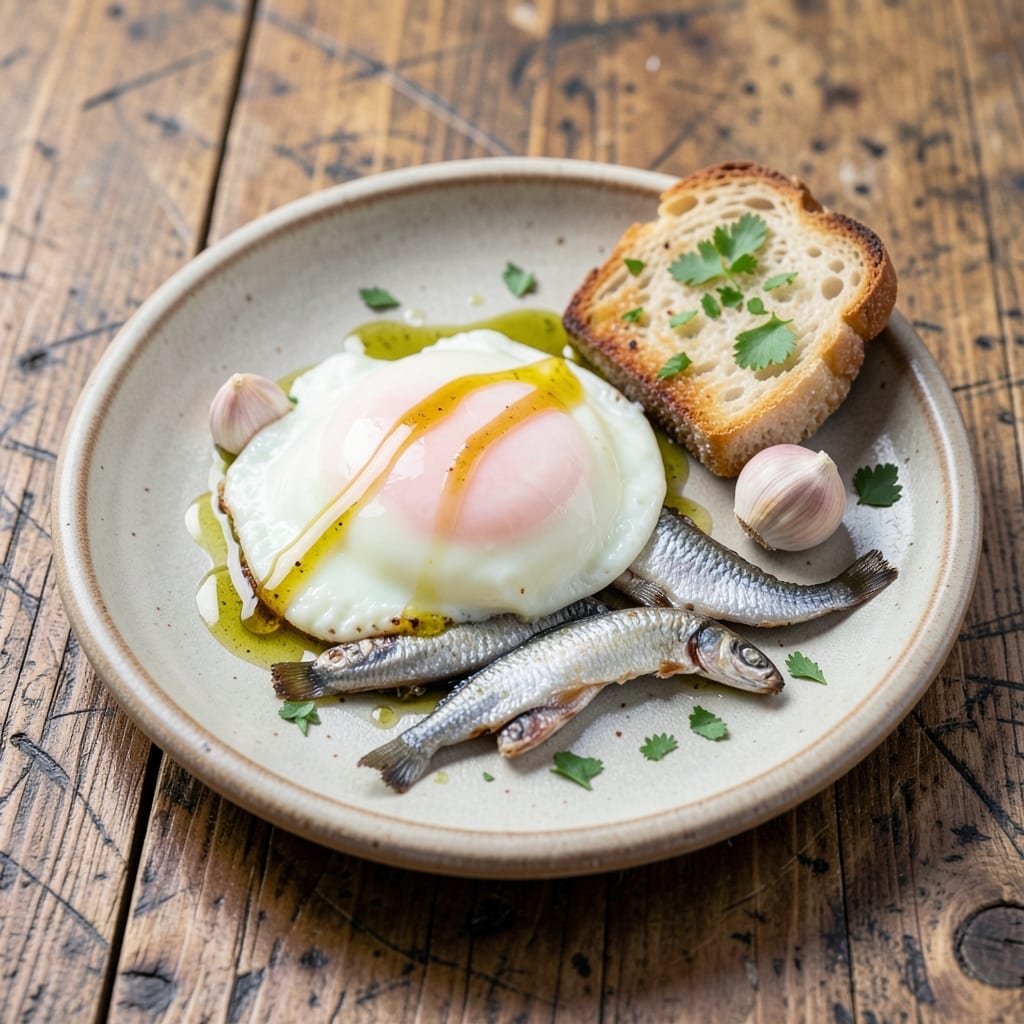 Egg Anchovy Recipe: Salty-Sweet Umami Crunch on Crusty Bread
