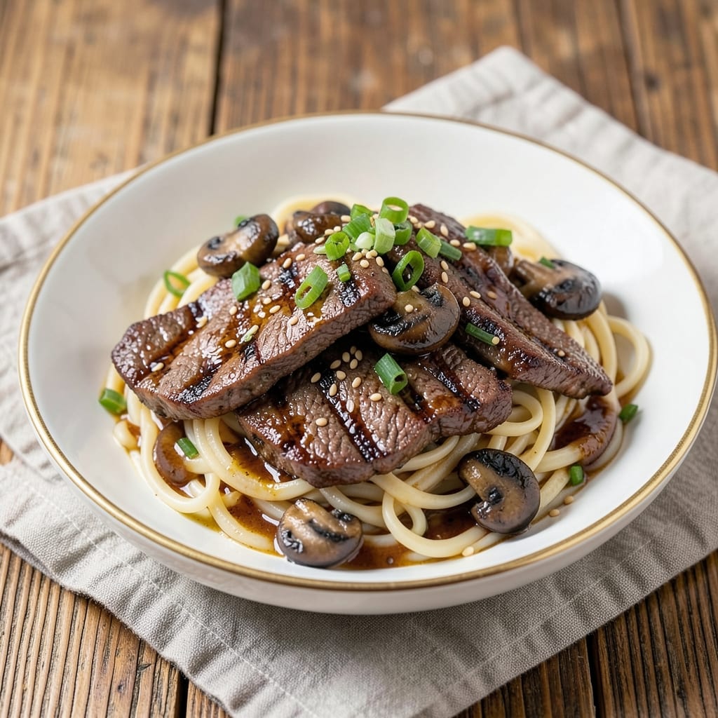 Beef Mushroom Egg Noodles Recipe: Umami-Rich One-Pan Meal in 25 Minutes