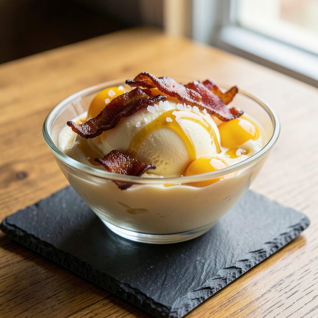 Bacon and Egg Ice Cream Recipe: Smoky-Sweet Surprise in Every Scoop