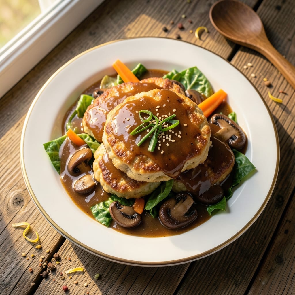 Chinese Egg Foo Young With Brown Gravy Recipe: Wonton-Crusted Bites and Savory Soy-Ginger Sauce