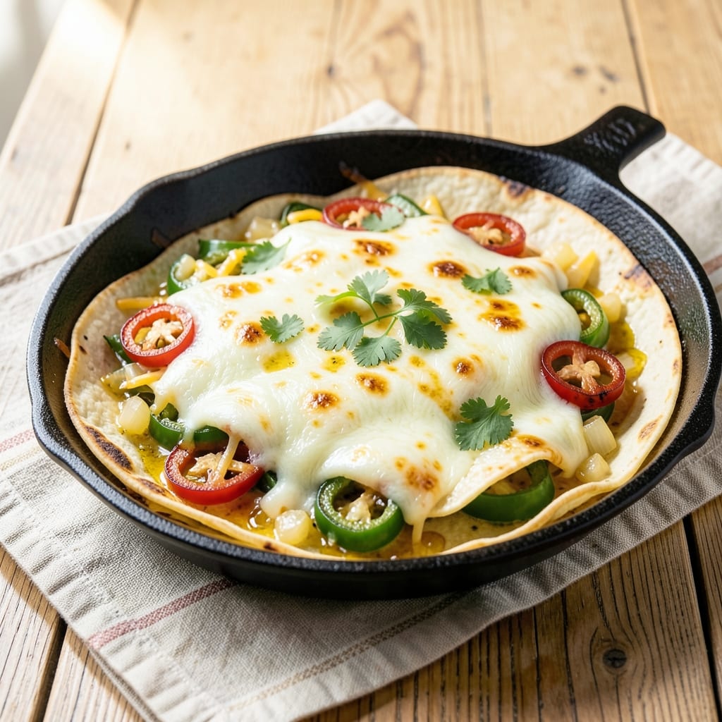 Cheesy Southwest Egg Bake Recipe: Crispy Tortilla Top With Melty Cheese Rivers