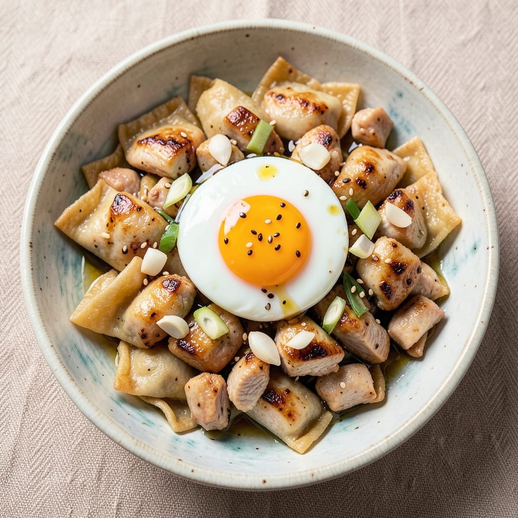 Chicken and Egg Dish Recipe: Crispy Wonton Cups With Silky Scrambled Hearts