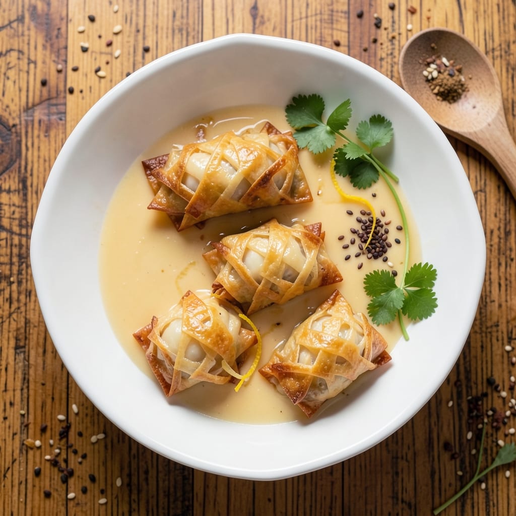 Coated Eggs Recipe: Crispy Wonton Crunch With Silky Scrambled Hearts