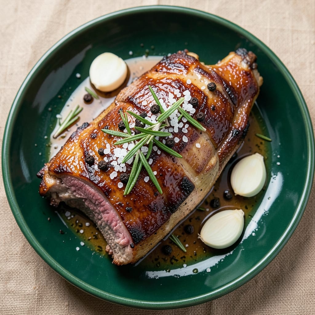 Big Green Egg Leg Of Lamb Recipe: Smoky-Crusted Tenderness in One Pan