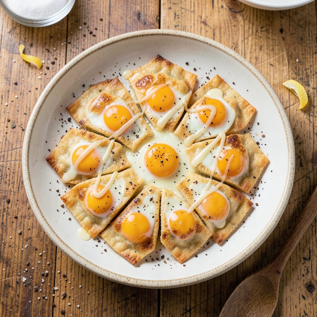 Delivered Eggs Recipe: Crispy Wonton Cups With Silky Scrambled Centers