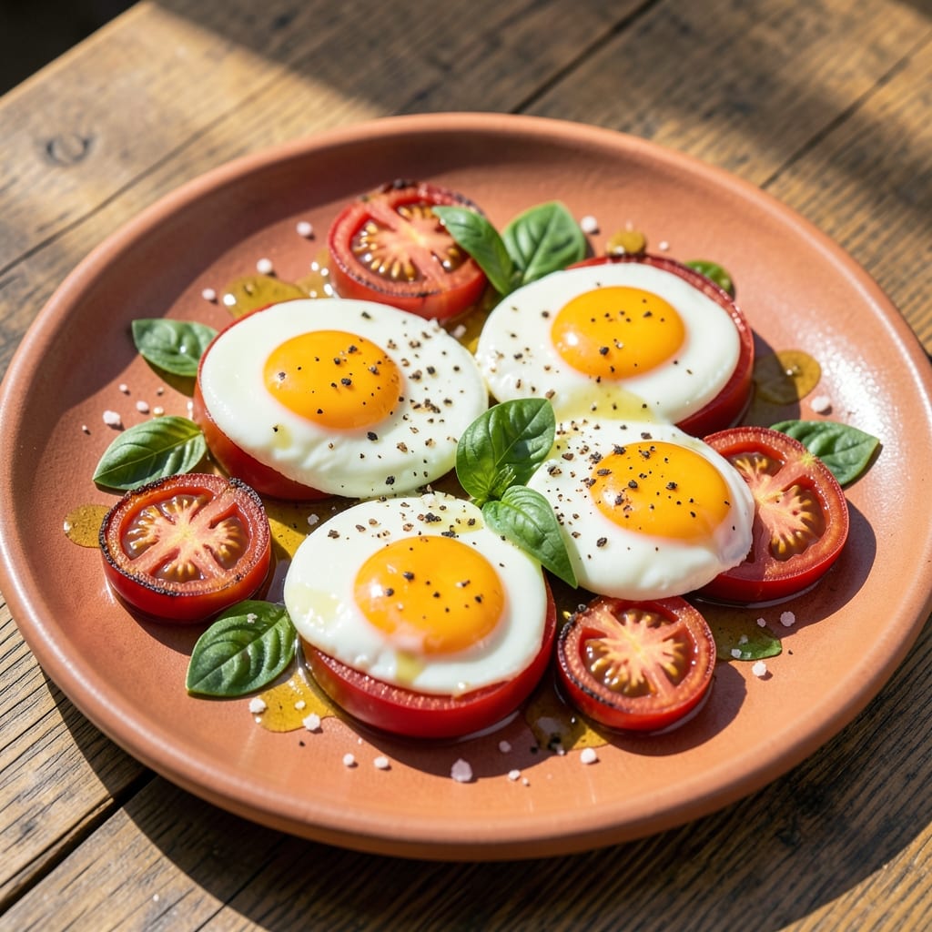 Boiled Egg and Tomato Recipe: Crispy Fried Tomatoes With Silky Yolk Magic