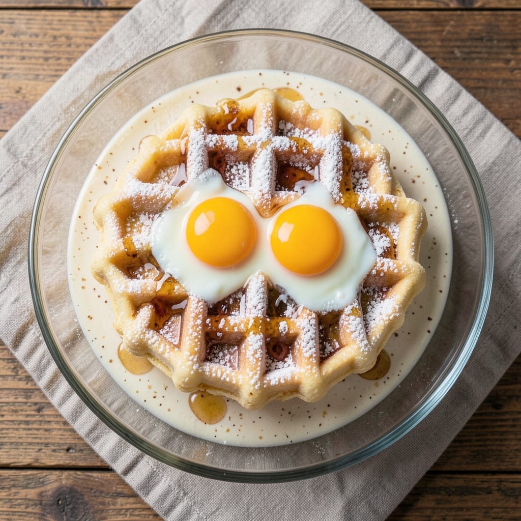 Christine's Egg Waffle Recipe: Golden Crispy Layers With Runny Yolk Surprise