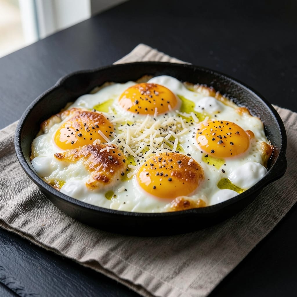 Baked Egg Keto Recipe: Crispy Parmesan Crust With Silky Yolk Bliss
