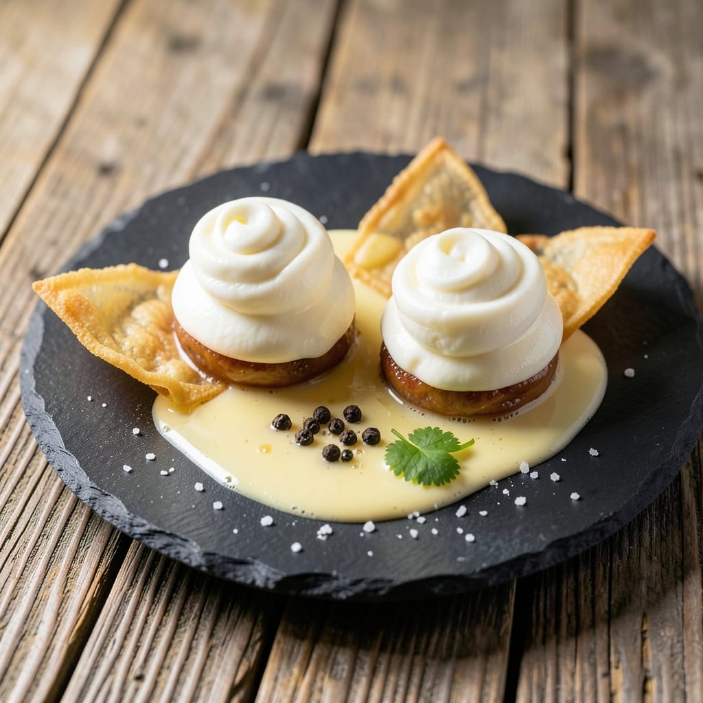 Egg Banjo Recipe: Crispy Wonton Cups with Silky Yolk Rivers