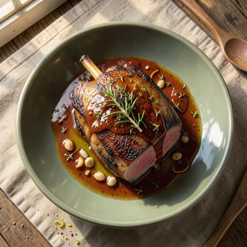 Big Green Egg Boneless Leg of Lamb Recipe: Smoky Cast-Iron Crust Meets Juicy Pink Center