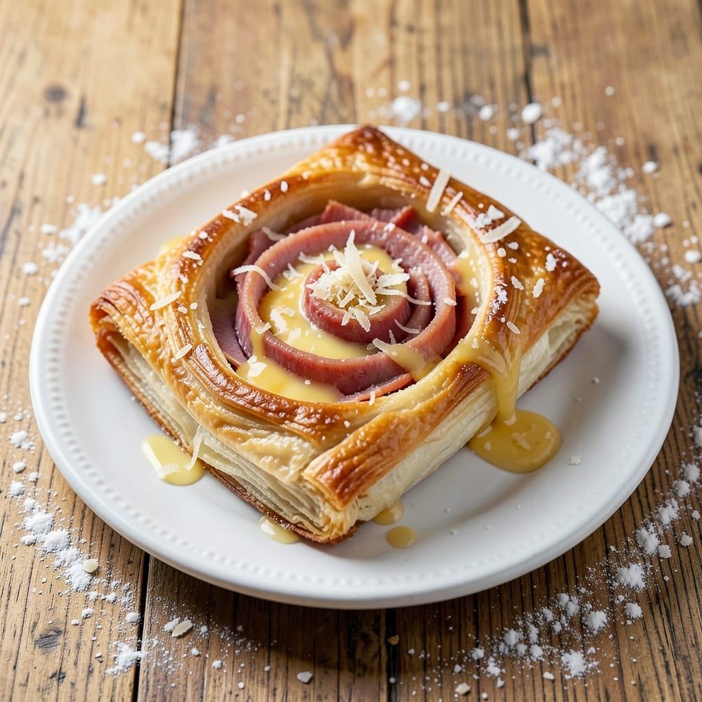 Baked Deli Egg Roll Recipe: Crispy Parmesan Crust with Runny Yolk Rivers