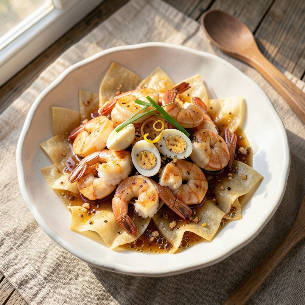 Din Tai Fung Salted Egg Shrimp Recipe: Silky Egg Yolk Meets Crispy Wonton Crunch