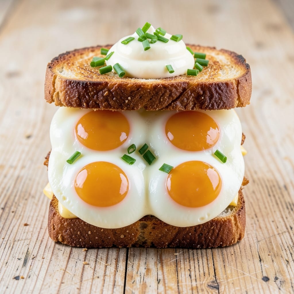 Creamy Egg Sandwich Recipe: Fluffy Yolk Magic Between Soft Toasted Layers
