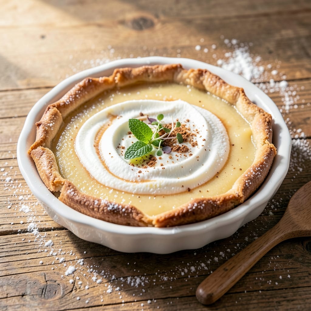 Buttermilk Egg Custard Pie Recipe: Golden Crust Hugs Silky Yolk Bliss