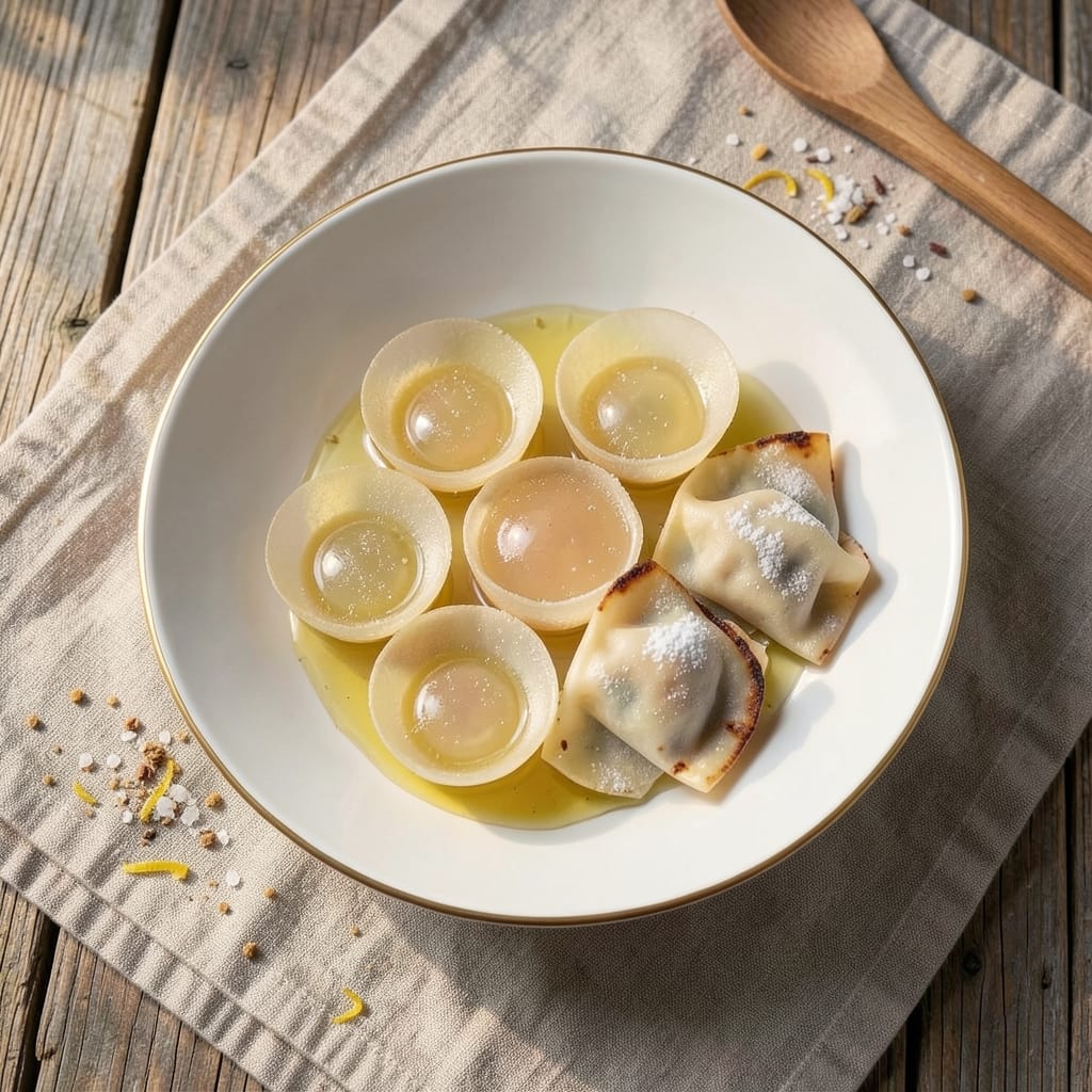 Egg Agar Agar Recipe: Crispy Wonton Cups With Silky Scrambled Hearts