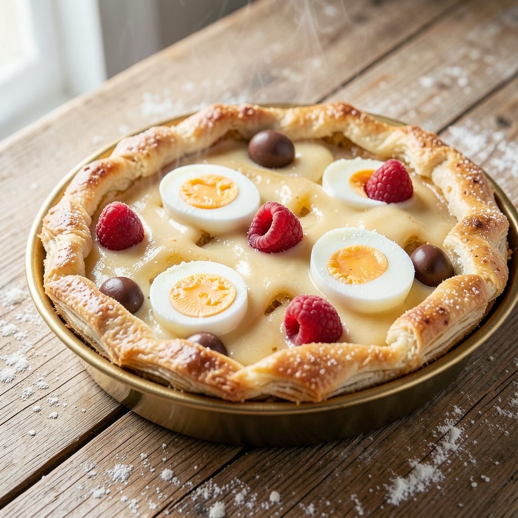 Easter Egg Pie Recipe: Festive Vanilla Custard With Hidden Surprises