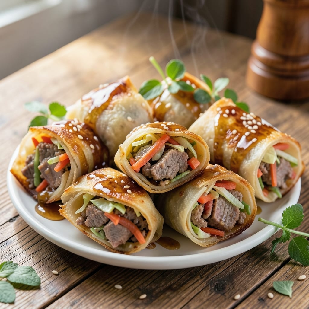 Crispy Baked Egg Rolls Recipe: Crunchy Wonton Shells With Fluffy Egg Filling