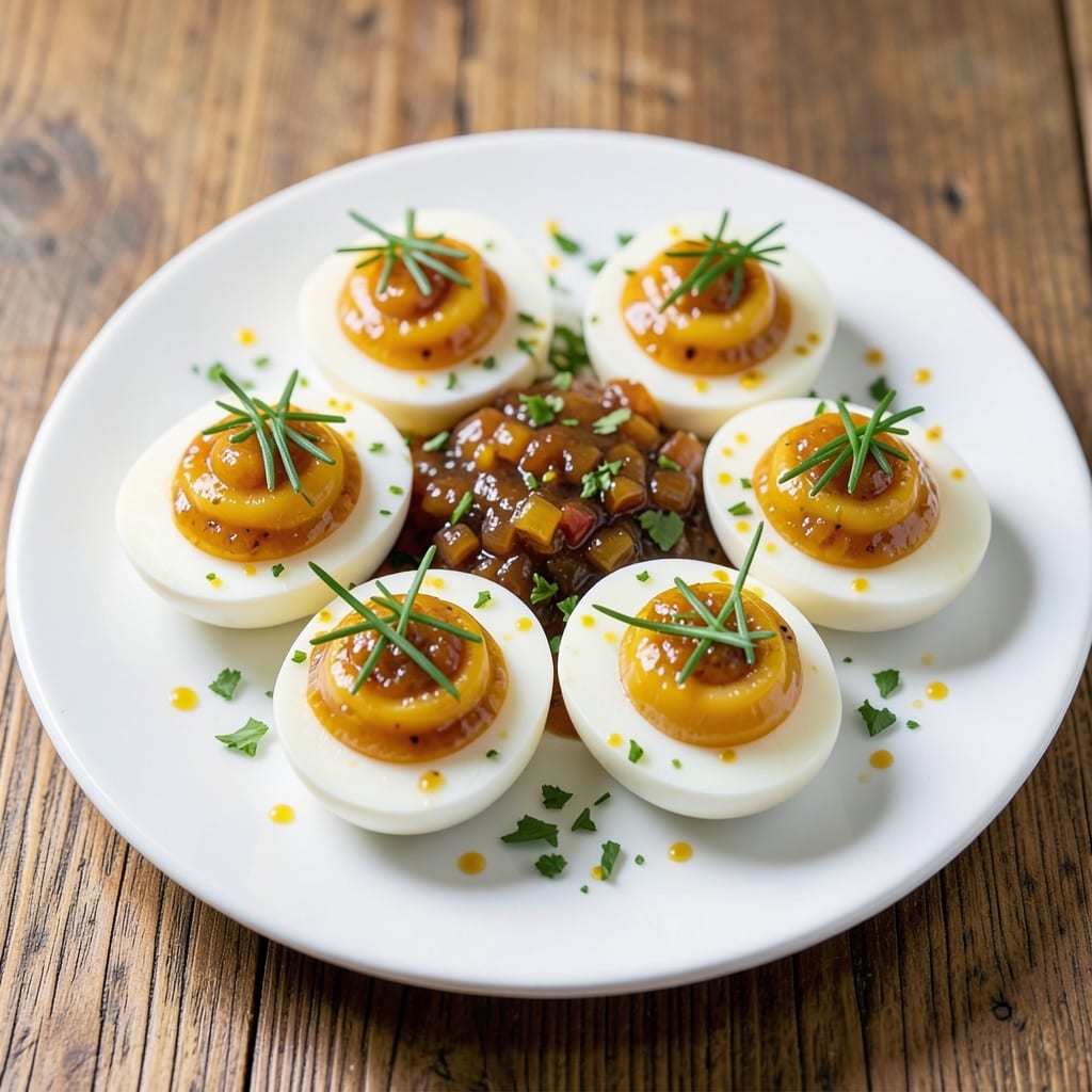 Deviled Egg Recipe with Relish and Mustard: Crispy Herb-Packed Bites With Tangy Yolk Magic