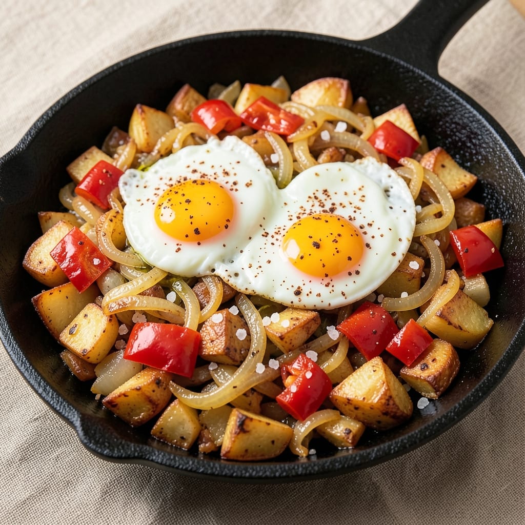 Egg and Potato Hash Recipe: Smoky Breakfast Crunch in One Pan