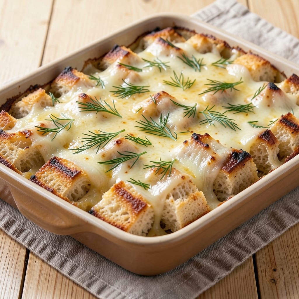 Breakfast Egg Strata Recipe: Herb-Crusted Layers With Runny Yolk Magic