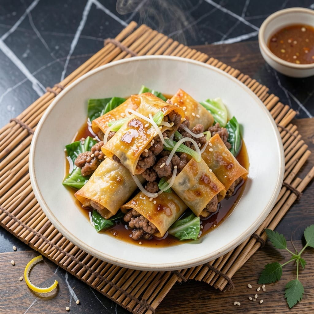 Chinese Kitchen Egg Roll Recipe: Crispy Wonton Cups with Silky Scrambled Centers