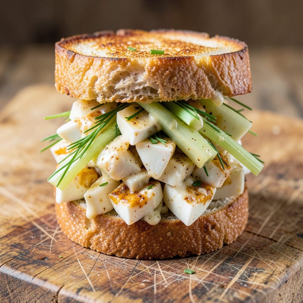 Chopped Egg Sandwiches Recipe: Crispy Celery and Herb-Packed Crunch