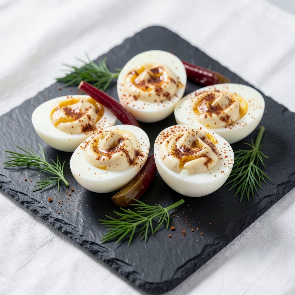 Deviled Egg Recipe Tasty: Classic Bite-Sized Elegance With Mustard-Pickled Yolk