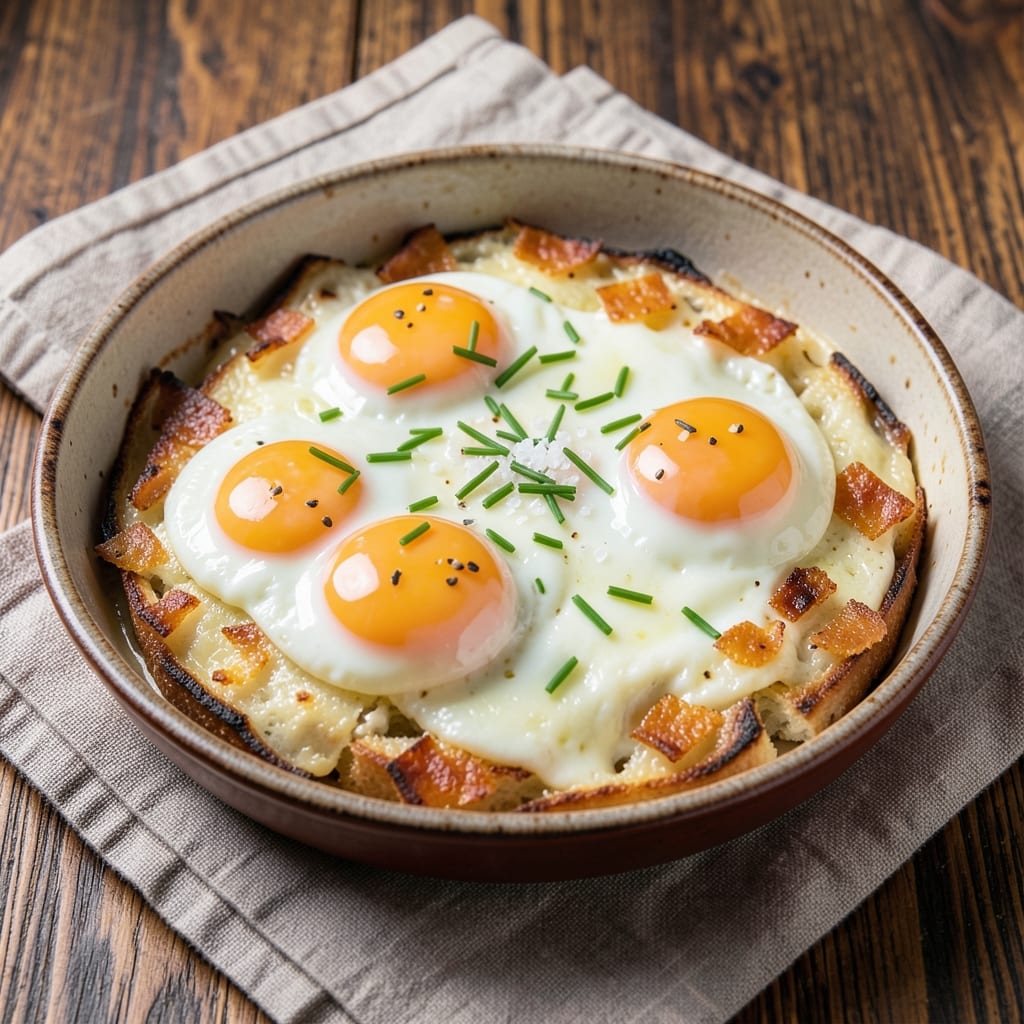 Egg and Cheese Breakfast Recipe: Crispy Parmesan Crust With Silky Scrambles