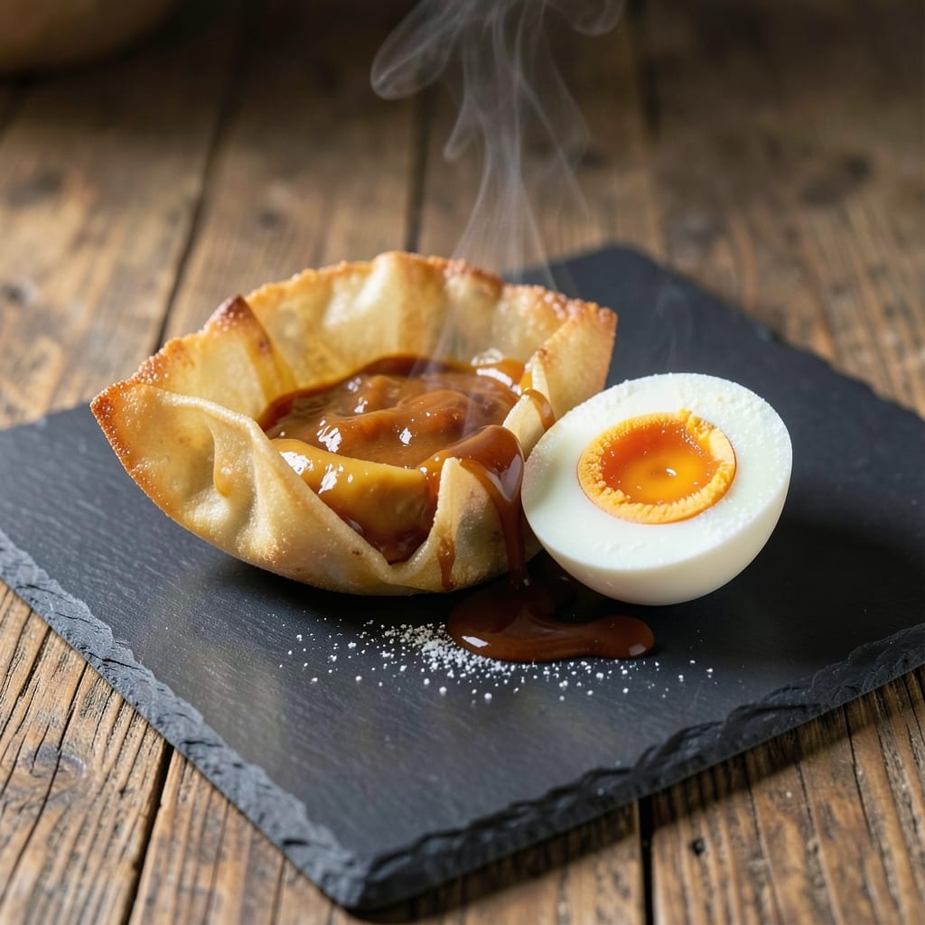 Creme Eggs Inside Recipe: Crispy Wonton Cups with Silky Egg Centers