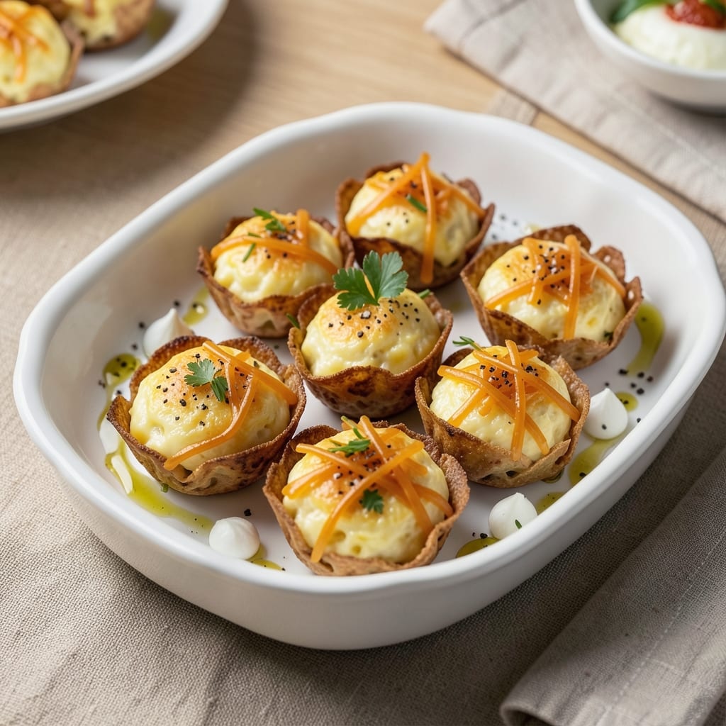 Delicious Egg Bites Recipe: Crispy Wonton Shells With Fluffy Scrambled Centers