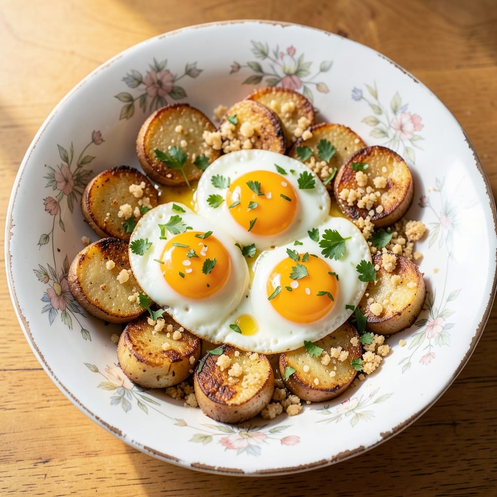 Bread Egg Potato Recipe: Crispy Herb-Crusted Bites With Silky Yolk Centers