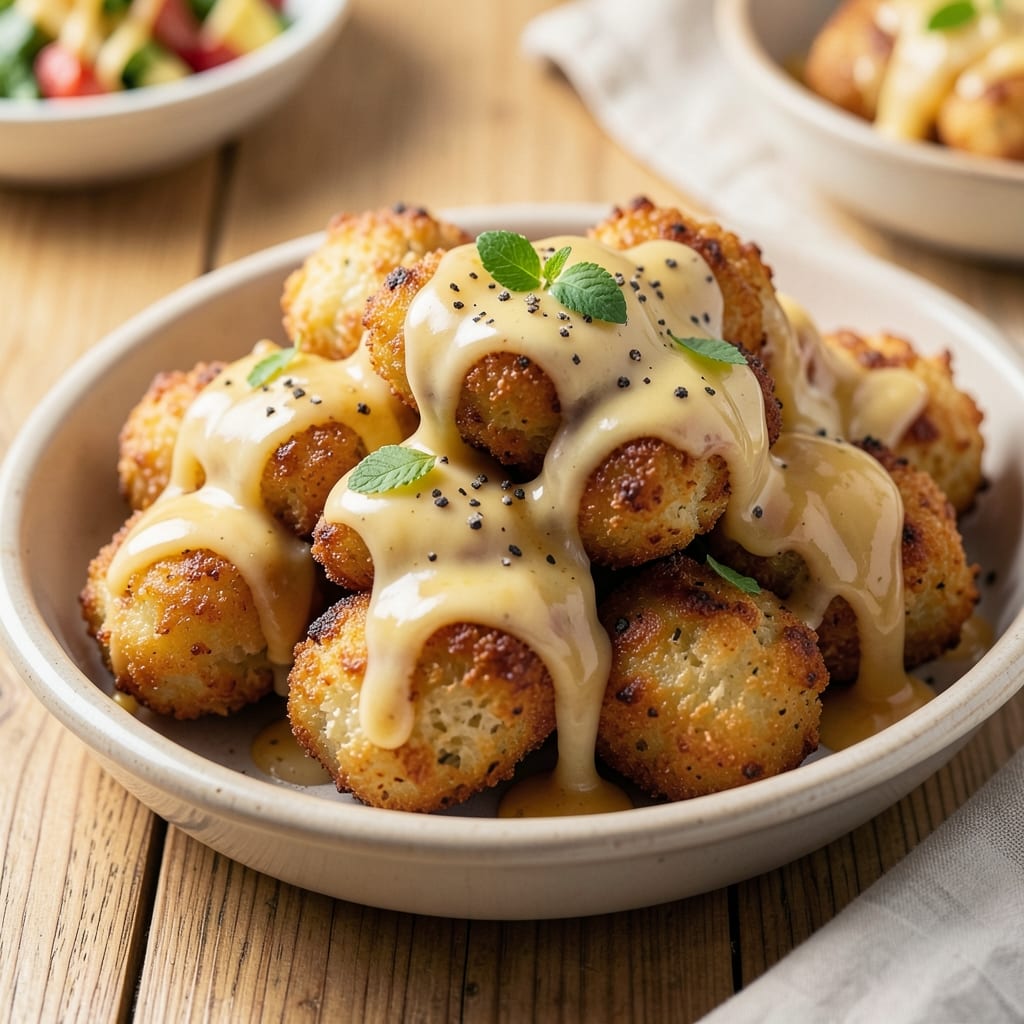 Eatingwithzion Potato Egg Tater Tots Recipe: Crispy Parfaits With Runny Yolk Layers
