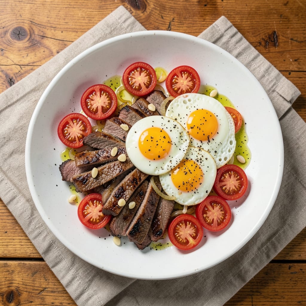 Beef, Tomato, and Egg Recipe: One-Pan Heartiness With Crispy Edges