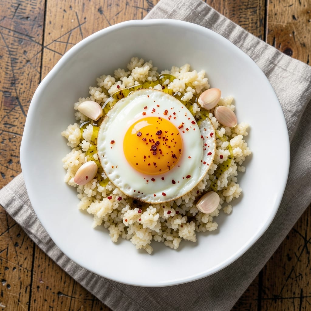 Cauliflower Rice and Egg Recipe: Crispy-Topped Protein-Packed Breakfast in One Pan