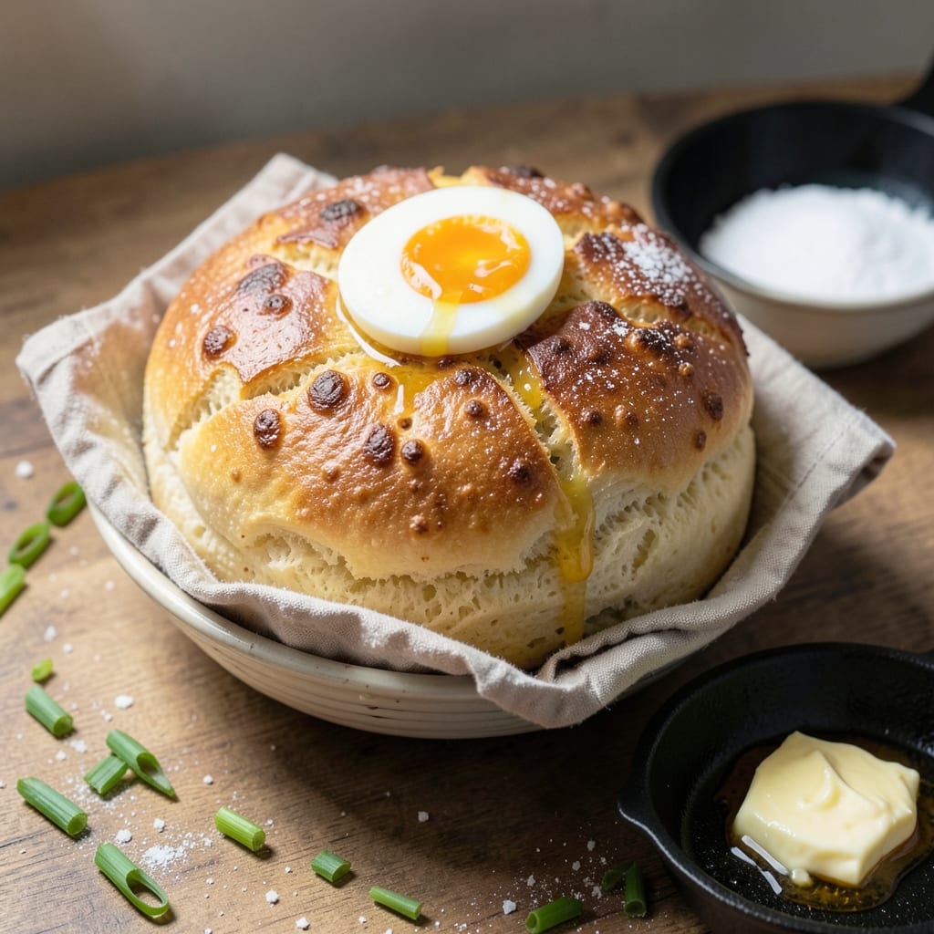 Chinese Egg Bread Recipe: Flaky Layers and Silky Scrambled Yolk Magic