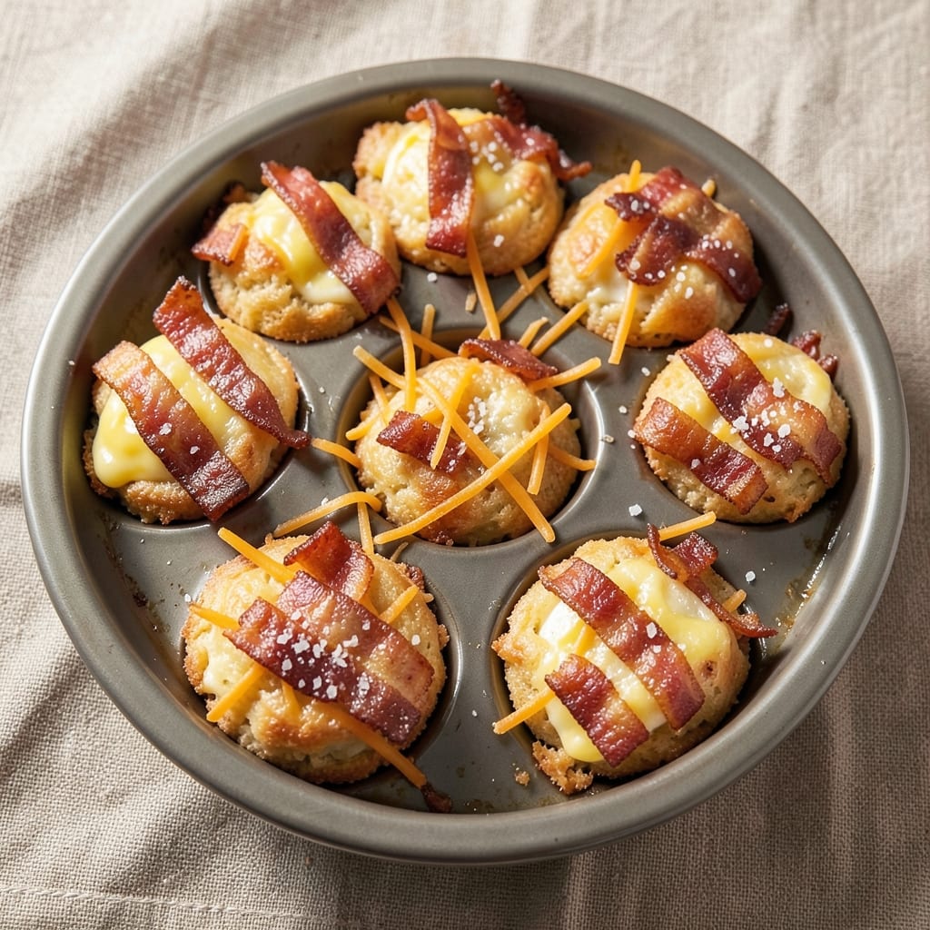 Egg Bacon Muffin Cups Recipe: Crispy Bacon Nests with Runny Yolk Surprise