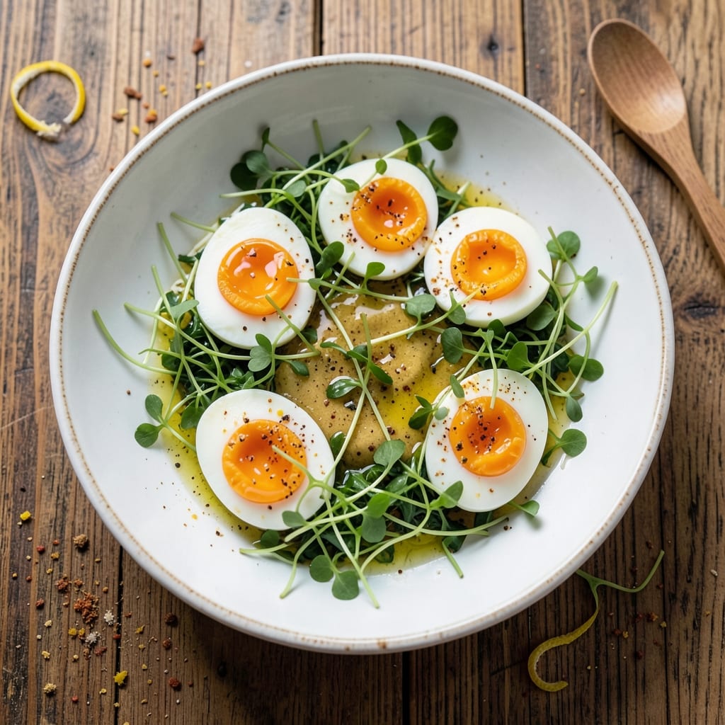 Egg And Cress Salad Recipe: Bright, Herbed Crunch With Creamy Yolk Dressing