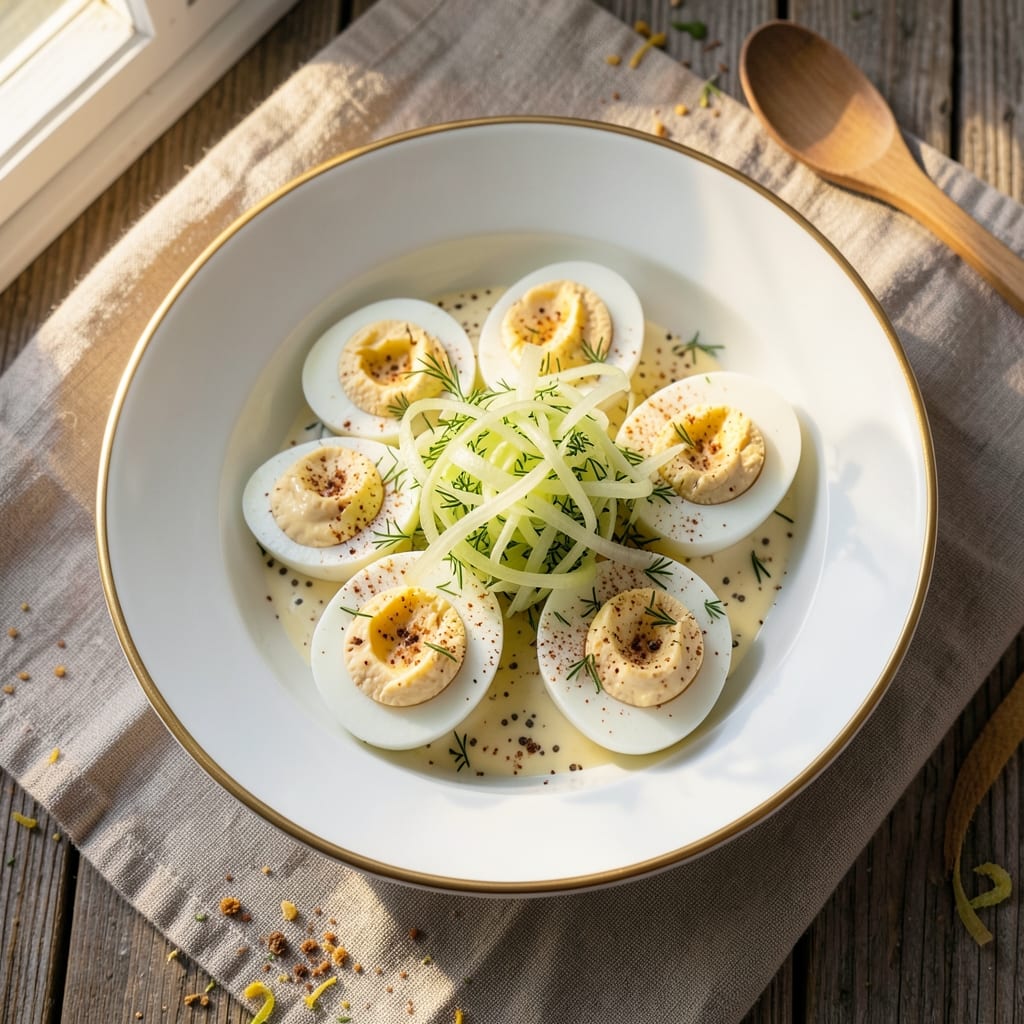 Deviled Eggs Egg Salad Recipe: Crispy Celery and Paprika-Packed Bites