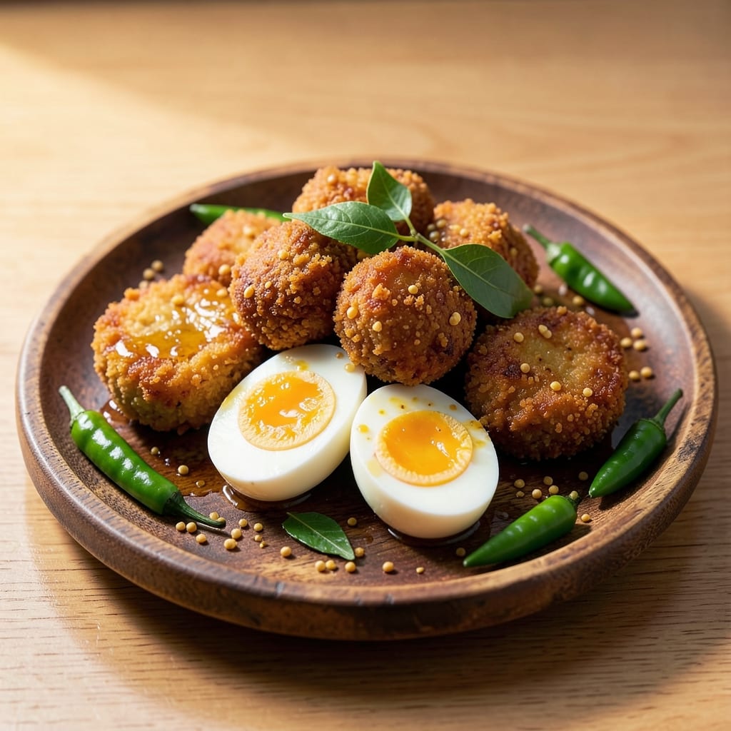 Boiled Egg Fry Recipe in Tamil: Spiced Potato and Egg Crunch in One Pan