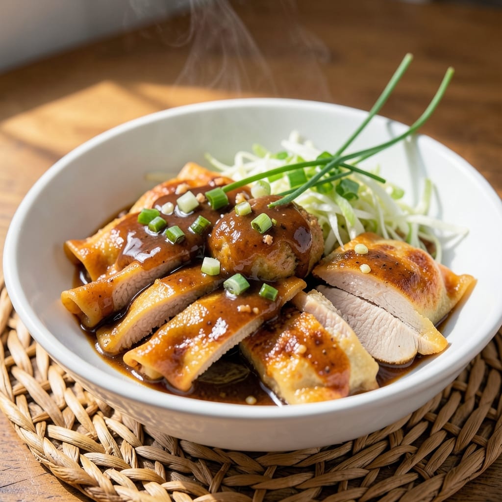 Chicken Egg Foo Young Recipe with Gravy: Crispy Wonton Crust Meets Savory Scrambled Centers
