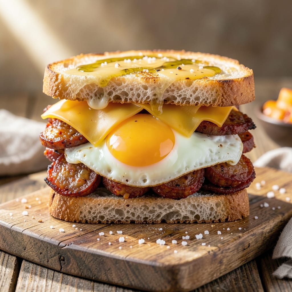 Chorizo and Egg Sandwiches Recipe: Smoky Spice Meets Runny Yolk Bliss
