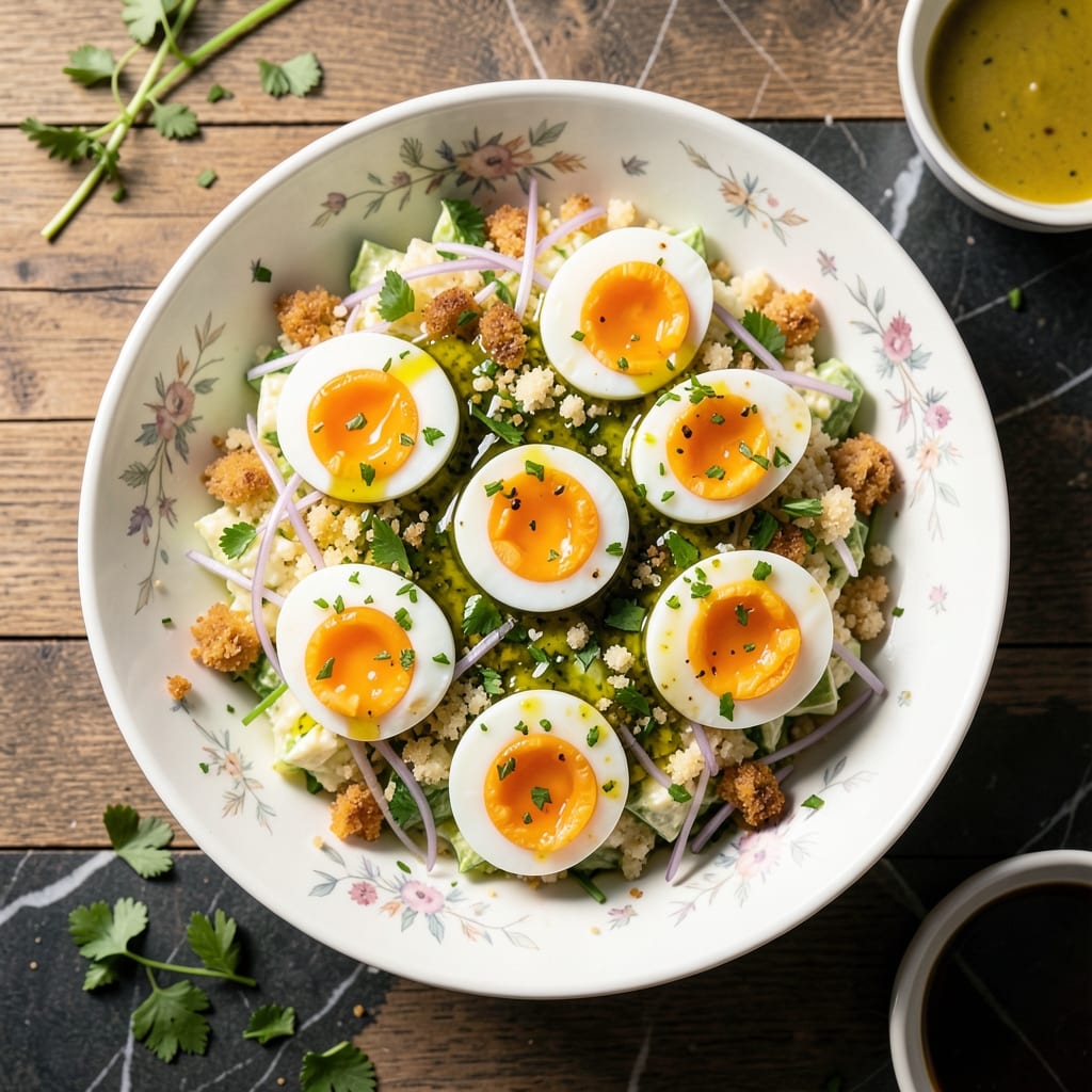 Dutch Egg Salad Recipe: Crispy Herb Crust Meets Silky Yolk Magic