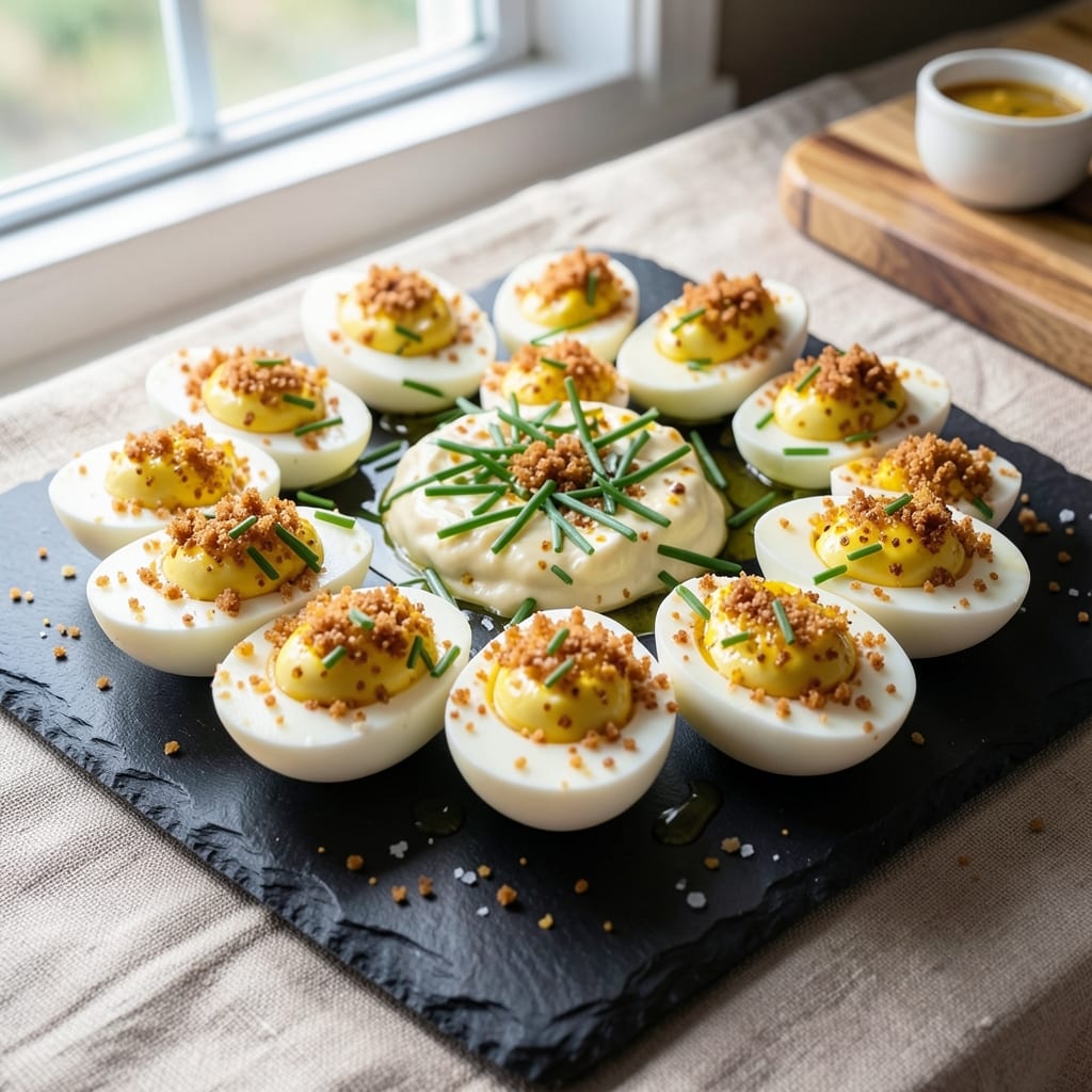 Deviled Eggs Recipe for 17 Eggs: Crispy Herb Crusts With Silky Yolk Magic